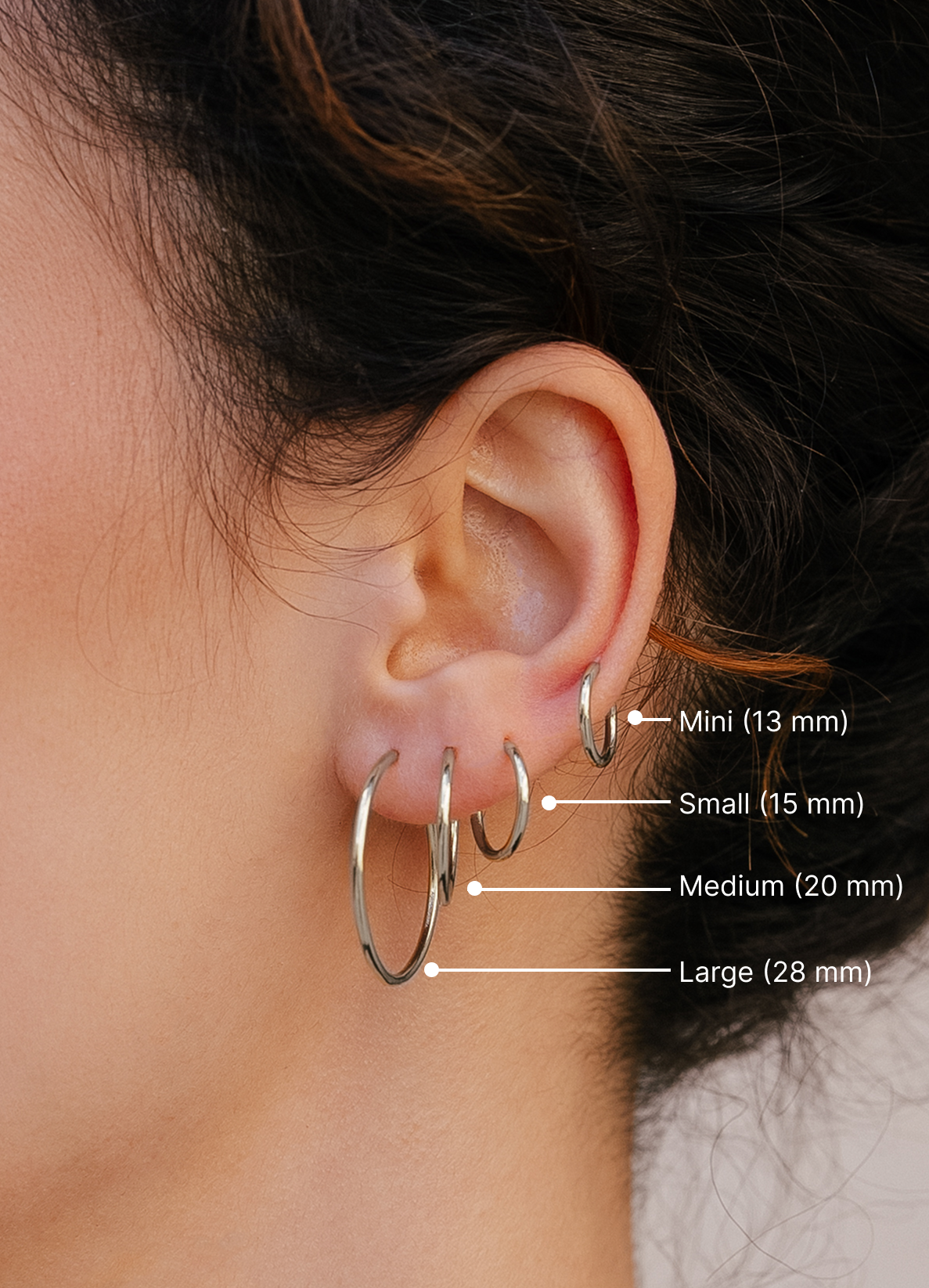 Cosimo Thin Hoops Medium