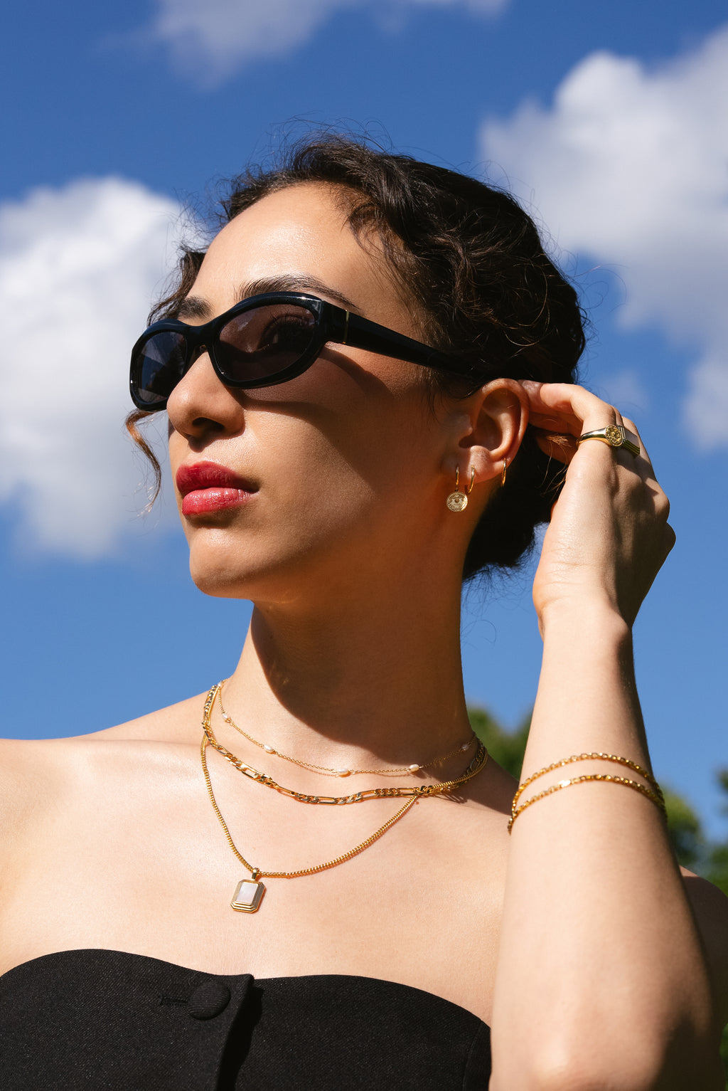 Cosimo Thin Hoops Small